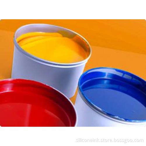 High performance silicone screen printing inks for silicone rubber
